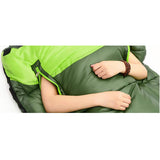 Maxbell Waterproof Camping Warm Hollow Cotton Splicing Sleeping Bag Army Green Left