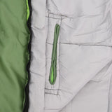 Maxbell Waterproof Camping Warm Hollow Cotton Splicing Sleeping Bag Army Green Left