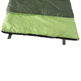Maxbell Waterproof Camping Warm Hollow Cotton Splicing Sleeping Bag Army Green Left