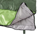 Maxbell Waterproof Camping Warm Hollow Cotton Splicing Sleeping Bag Army Green Left