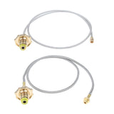 Maxbell Camping Stove High-Pressure Propane Hose and Adapter for Flat Gas Tank 106cm