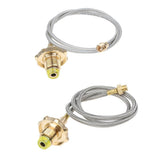 Maxbell Camping Stove High-Pressure Propane Hose and Adapter for Flat Gas Tank 106cm