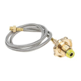 Maxbell Camping Stove High-Pressure Propane Hose and Adapter for Flat Gas Tank 102cm
