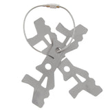 Maxbell Portable Outdoor Camping Mini Alcohol Stove Cross Stand Rack Titanium-Cross 2