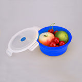 Maxbell Collapsible Silicone Camping Bowl, Food-grade and BPA-free 400ml Blue
