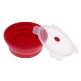 Maxbell Collapsible Silicone Camping Bowl, Food-grade and BPA-free 600ml Red