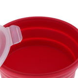Maxbell Collapsible Silicone Camping Bowl, Food-grade and BPA-free 600ml Red
