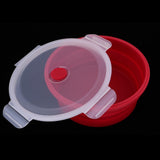 Maxbell Collapsible Silicone Camping Bowl, Food-grade and BPA-free 600ml Red