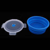 Maxbell Collapsible Silicone Camping Bowl, Food-grade and BPA-free 600ml Blue