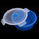Maxbell Collapsible Silicone Camping Bowl, Food-grade and BPA-free 600ml Blue