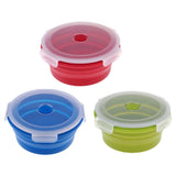 Maxbell Collapsible Silicone Camping Bowl, Food-grade and BPA-free 900ml Red