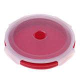 Maxbell Collapsible Silicone Camping Bowl, Food-grade and BPA-free 900ml Red