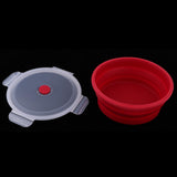 Maxbell Collapsible Silicone Camping Bowl, Food-grade and BPA-free 1200ml Red