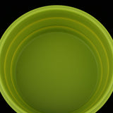 Maxbell Collapsible Silicone Camping Bowl, Food-grade and BPA-free 1200ml Green