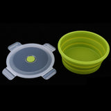 Maxbell Collapsible Silicone Camping Bowl, Food-grade and BPA-free 1200ml Green