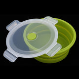 Maxbell Collapsible Silicone Camping Bowl, Food-grade and BPA-free 1200ml Green
