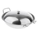 Maxbell Stainless Steel Pot Outdoor Camping Cookware Cooking Picnic Pan 7cm height