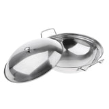 Maxbell Stainless Steel Pot Outdoor Camping Cookware Cooking Picnic Pan 7cm height