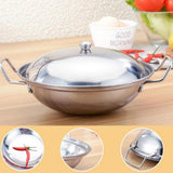 Maxbell Stainless Steel Pot Outdoor Camping Cookware Cooking Picnic Pan 8cm height