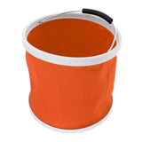 Maxbell Folding Bucket Water Container Pail for Camping BBQ Fishing 9L Orange