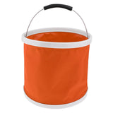 Maxbell Folding Bucket Water Container Pail for Camping BBQ Fishing 9L Orange