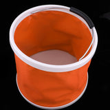 Maxbell Folding Bucket Water Container Pail for Camping BBQ Fishing 9L Orange