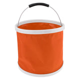 Maxbell Folding Bucket Water Container Pail for Camping BBQ Fishing 9L Orange