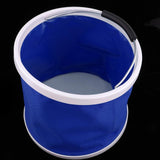 Maxbell Folding Bucket Water Container Pail for Camping BBQ Fishing 9L Blue