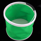 Maxbell Folding Bucket Water Container Pail for Camping BBQ Fishing 11L  Green
