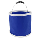 Maxbell Folding Bucket Water Container Pail for Camping BBQ Fishing 11L Blue