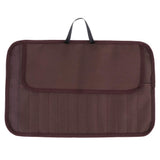 Maxbell Portable Travel Camping Picnic BBQ Fork Chopstick Cutlery Storage Bag Brown