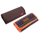 Maxbell Portable Travel Camping Picnic BBQ Fork Chopstick Cutlery Storage Bag Brown