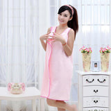 Maxbell Microfiber Drying Bath Towel Beach Swim Shower Wearable Washcloth pink