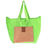 Maxbell Lightweight Tote Bag Shoulder Bag for Gym Hiking Picnic Travel Beach Green
