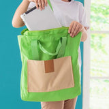 Maxbell Lightweight Tote Bag Shoulder Bag for Gym Hiking Picnic Travel Beach Green