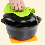 Max Cup Place Mat Hot Pot Holder Coffee Cup Insulated Trivet Mat Outdoor Green