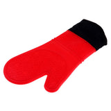 Max Heat Resistant Silicone Oven Glove Pot Holder Grilling Cooking Baking Red