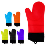 Max Heat Resistant Silicone Oven Glove Pot Holder Grilling Cooking Baking Red