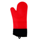 Max Heat Resistant Silicone Oven Glove Pot Holder Grilling Cooking Baking Red