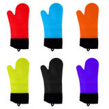 Max Heat Resistant Silicone Oven Glove Pot Holder Grilling Cooking Baking Red