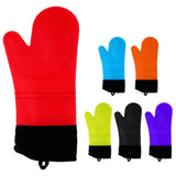Max Heat Resistant Silicone Oven Glove Pot Holder Grilling Cooking Baking Red