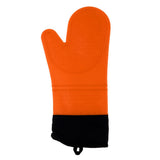 Max Heat Resistant Silicone Oven Glove Pot Holder Grilling Cooking Baking Orange