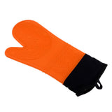 Max Heat Resistant Silicone Oven Glove Pot Holder Grilling Cooking Baking Orange