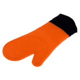 Max Heat Resistant Silicone Oven Glove Pot Holder Grilling Cooking Baking Orange
