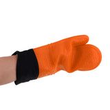 Max Heat Resistant Silicone Oven Glove Pot Holder Grilling Cooking Baking Orange