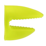 Max Silicone Hot Pot Holder Oven Grip Pinch Mitts Finger Tab Protector Green