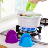 Max Silicone Hot Pot Holder Oven Grip Pinch Mitts Finger Tab Protector Green