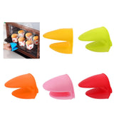 Max Silicone Hot Pot Holder Oven Grip Pinch Mitts Finger Tab Protector Green