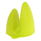 Max Silicone Hot Pot Holder Oven Grip Pinch Mitts Finger Tab Protector Green