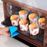 Max Silicone Hot Pot Holder Oven Grip Pinch Mitts Finger Tab Protector Red